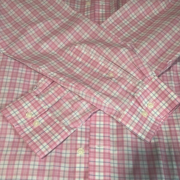 Lands’ End long sleeve striped button up - Picture 3 of 5